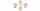 Deckenleuchte 3-flammig Glas Gold E27 B:50 cm blendarm Leuchte