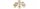 Deckenleuchte 5-flammig Glas Metall Gold E27 B:50 cm Leuchte
