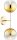 Wandleuchte Up Down 2-flammig Glas Gold E27 H:40 cm Leuchte