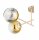 Deckenleuchte 4-flammig Glas Gold E27 L:70 cm blendarm Leuchte