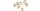 Deckenleuchte 6-flammig Glas Gold E27 L:70 cm blendarm Leuchte