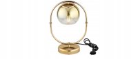 Tischleuchte Glas Gold E27 H:35 cm Modern dekorativ Leuchte