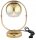 Tischleuchte Glas Gold E27 H:35 cm Modern dekorativ Leuchte