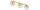 Deckenleuchte 3-flammig Glas Metall Gold E27 L:60 cm Leuchte