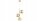 Pendelleuchte 3-flammig Glas Metall Gold E27 B:30 cm Leuchte