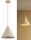 Pendelleuchte Metall Beige Kegel E27 B:25 cm Modern Leuchte