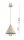 Pendelleuchte Metall Beige Kegel E27 B:25 cm Modern Leuchte