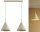 Pendelleuchte 2-flammig Beige E27 L:50 cm Modern Leuchte