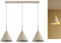 Pendelleuchte 3-flammig Beige E27 L:70 cm Modern