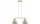 Pendelleuchte 2-flammig Beige E27 L:55 cm Modern Leuchte