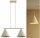 Pendelleuchte 2-flammig Beige E27 L:55 cm Modern Leuchte