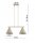 Pendelleuchte 2-flammig Beige E27 L:55 cm Modern Leuchte
