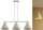 Pendelleuchte 3-flammig Metall Beige E27 L:70 cm Leuchte