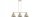 Pendelleuchte 3-flammig Metall Beige E27 L:70 cm Leuchte