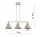 Pendelleuchte 3-flammig Metall Beige E27 L:70 cm Leuchte