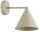Wandleuchte mit Arm Metall Beige E27 T:24 cm wohnlich Leuchte