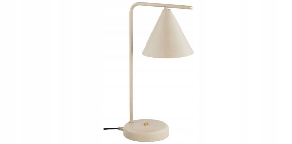 Tischleuchte Metall Beige Modern E27 H:38 cm dekorativ Leuchte