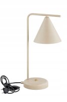 Tischleuchte Metall Beige Modern E27 H:38 cm dekorativ...