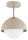 Deckenleuchte Glas Metall Beige E27 B:18 cm Modern