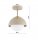 Deckenleuchte Glas Metall Beige E27 B:18 cm Modern