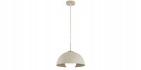 H&auml;ngelampe Glas Metall Beige E27 B:30 cm dekorativ