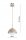 Pendelleuchte Kugel Glas Metall Beige E27 Ø18 cm rund Leuchte