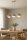 Hängelampe Glas Metall Beige 3-flammig E27 L:70 cm Leuchte