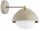 Wandlampe blendarm Glas Metall Beige E27 T:20 cm Modern Leuchte