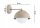 Wandlampe blendarm Glas Metall Beige E27 T:20 cm Modern Leuchte