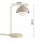 Tischlampe Glas Metall Beige Modern E27 38 cm blendarm Leuchte