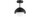 Deckenlampe Glas Metall Schwarz E27 Ø18 cm blendarm Leuchte