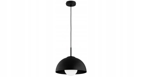 Pendelleuchte Glas Metall Schwarz E27 B:30 cm blendarm Leuchte