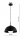 Pendelleuchte Glas Metall Schwarz E27 B:30 cm blendarm Leuchte