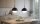Hängelampe 2-flammig Glas Metall Schwarz E27 40 cm Leuchte
