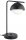 Tischleuchte Glas Metall Schwarz E27 H:38 cm Modern Leuchte
