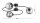 Deckenlampe Rauchglas Schwarz 3-flammig E27 L:70 cm Leuchte