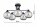 Deckenlampe 5-flammig Rauchglas Schwarz E27 B:80 cm Leuchte