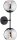 Wandleuchte Up Down 2-flammig Rauchglas E27 H:40 cm Leuchte