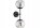 Wandleuchte Up Down 2-flammig Rauchglas E27 H:40 cm Leuchte