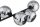 Deckenlampe 3-flammig Rauchglas Schwarz E27 L:80 cm Leuchte