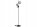 Stehlampe 3-flammig Rauchglas Glas Schwarz E27 B:30 cm Leuchte