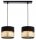 Pendelleuchte 2-flammig Schwarz Gold E27 L:50 cm Modern Leuchte