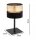 Tischlampe Schwarz Gold E27 H:38 cm Modern wohnlich Leuchte