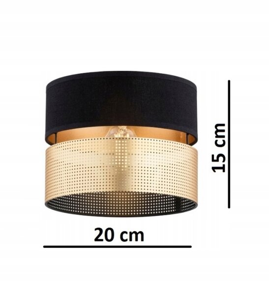 Stehleuchte 2-flammig Schwarz Gold E27 150 cm Metall Leuchte