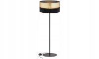 Stehlampe Tripod Schwarz Gold E27 H:150 cm Dreibein Leuchte