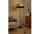 Stehlampe Tripod Schwarz Gold E27 H:150 cm Dreibein Leuchte