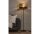 Stehlampe Tripod Schwarz Gold E27 H:150 cm Dreibein Leuchte