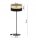 Stehlampe Tripod Schwarz Gold E27 H:150 cm Dreibein Leuchte
