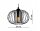 Deckenlampe Glas Metall Draht Schwarz E27 B:65 cm Leuchte