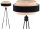Stehleuchte Tripod Dreibein Stoff Schwarz E27 150 cm Leuchte